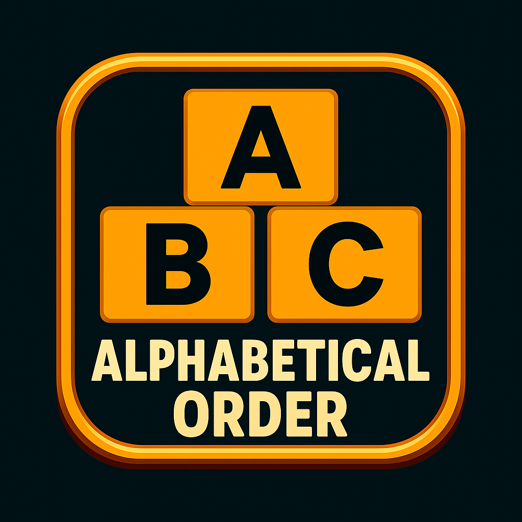 Alphabetical Order
